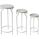 Hti-Living Blumenständer 3er Set 0 x 0 cm Weiß