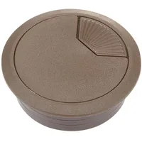 TRU Components WP50BN Kabeldurchführung für Arbeitsplatten ABS Braun 1St.