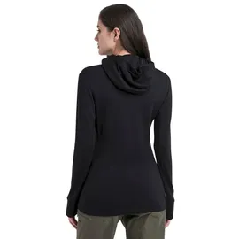 Icebreaker Damen 260 Quantum IV Hoodie Jacke (Größe XL, schwarz)