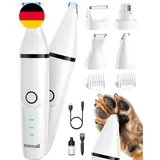 Oneisall 4In1 Leise Schermaschine Hund Katze, Wiederaufladbar Hundeschermaschine