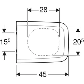 Geberit iCon Square WC-Sitz Weiß