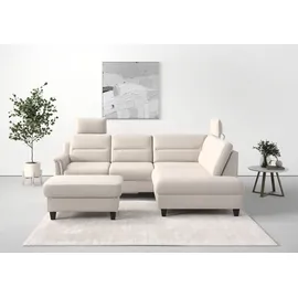 sit&more Ecksofa SIT & MORE "Farö L-Form", grau (elephant), B:251cm H:90cm T:187cm, Sofas, Ecksofa, inklusive Federkern, wahlweise mit Bettfunktion und Bettkasten