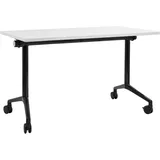 Beliani Zusammenklappbarer Schreibtisch CAVI 120 x 60 cm Weiß