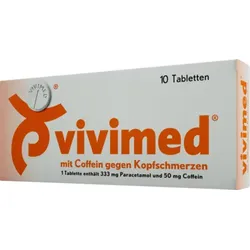 Vivimed mit Coffein gegen Kopfschmerzen Tabletten 10 St