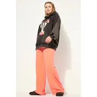 Studio Untold Funktionshose High Waist weites Bein rosa 50