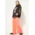 Studio Untold Funktionshose High Waist weites Bein rosa 50
