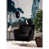 Moderne Möbel Luxus Chsterfield Sessel Cocktailsessel Edelstahlmöbel