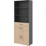 Röhr-Bush röhr Regalschrank direct.office, 859H691000 hickory 80,0 x 34,4 x 212,5 cm