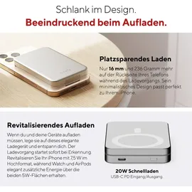 Xtorm LINQ LQWPS082 8000 mAh, Kabelloses Aufladen, 5 W, Silber