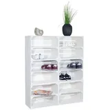 Kistenkolli Altes Land Schuhregal 12 Ebenen 0 x 0 x 0 cm braun matt / braun