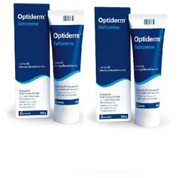 Optiderm Fettcreme bei Juckreiz und trockener Haut 2X100 g Creme