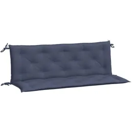 vidaXL Bankauflage 150 x 50 x 7 cm marineblau 2 St.