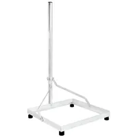 PremiumX Balkonständer 50x50cm Aluminium Mast 1m Flachdachhalterung Flachdachständer SAT