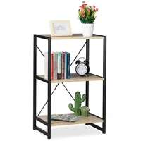 Relaxdays Standregal 50 x 35 x 80 cm Braun