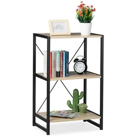 Relaxdays Standregal 50 x 35 x 80 cm Braun