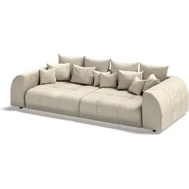 s-style möbel BIGSOFA Levana 5 Sitzer Beige Cord-Stoff