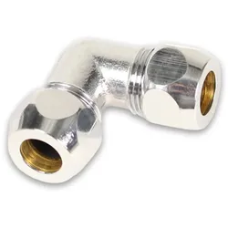 Quetschverschraubung verchromt Winkelverschraubung (Ausführung: 8 mm)