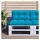 vidaXL Palettenkissen 80 x 40 x 12 cm blau 1 St.