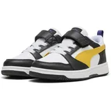 Puma Rebound V6 Lo AC+ Sneaker mit Klettverschluss Kinder 23 black/yellow sizzle/white 34