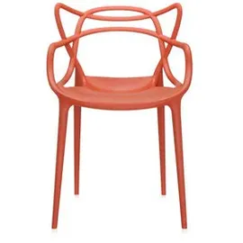 Kartell Masters Stuhl Orange Rost, 2er-Satz
