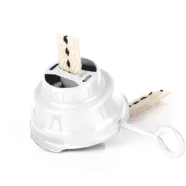 Feuerhand Brenner mit Docht für Sturmlampe 276 Ø 5,5 cm verzinkt weiß