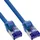 InLine InLine® Patchkabel Slim, Cat.6A, S/FTP, TPE (LSZH) flexibel, PoE, blau, 3m