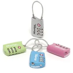 Master Lock Reiseschloß 4688EURD Zahlenkombination TSA farbl sort