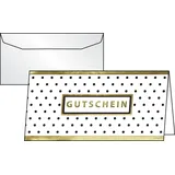 Sigel Gutschein-Karte DINlang 220 g/qm Golden Glimmer 10 Stück