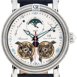 Carl von Zeyten Schauinsland Automatik Leder 46 mm CVZ0085WHS