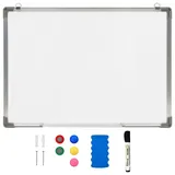vidaXL Whiteboard Weiß 70 x 50 cm Stahl