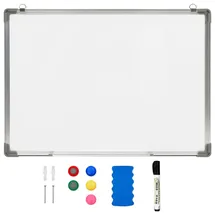 vidaXL Whiteboard Weiß 70 x 50 cm Stahl