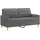 vidaXL 2-Sitzer-Sofa Dunkelgrau 140 cm Stoff
