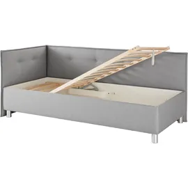 MAINTAL Polsterliege 90 x 200 cm Grau