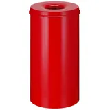 Proregal Selbstlöschender Papierkorb & Abfallsammler Aus Metall 50 Liter HxØ 63 x 33,5 cm Rot