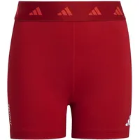 adidas Techfit Kurze Leggings Team Power Red 2 / Bright Red / White 170