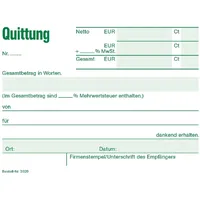 RNK Quittungsblock A6 50 Blatt