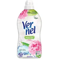 Vernel Naturals Pfingstrose, Weichspüler für die Waschmaschine, parfümiert, 99 % Inhaltsstoffe natürlichen Ursprungs, ohne Silikone und Farbstoffe, Packung mit 1,15 l, 46 Waschgänge.