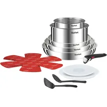 Tefal Ingenio Emotion Topf-Set 13-tlg. 3 x Pfanne 22 cm + 26 cm + 28 cm + 2 x Kasserolle 16 cm + 20 cm + Griff + Deckel + Accessoires