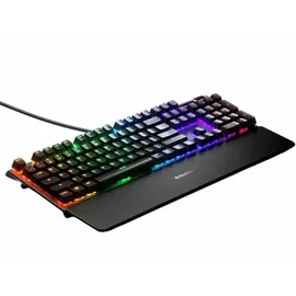 SteelSeries Apex 5 Tastatur - Tastenweise RGB-Beleuchtung - Oled Smart-Display - Amerikanisch (QWERTY) Layout, Schwarz