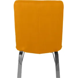 W.Schillig Relaxliege daily dreams Leder, Polyester 65 x 91 x 170 cm gelb mit Kissen