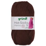 Gründl Sockenwolle 4-fädig Braun 50 g