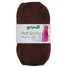 Gründl Sockenwolle 4-fädig Braun 50 g
