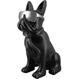 Casablanca by Gilde Deko Objekt, Cool Dog sitzend schwarz