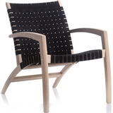 Hammel Furniture Loungesessel HAMMEL FURNITURE "Findahl by Hammel Luna" Sessel braun (eiche weißpigmentiert) Loungesessel aus massiver Eiche, Sitz und Rückenlehne geflochtenem Gurtband