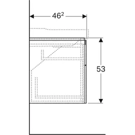 Geberit Xeno2 117,4x53x46,2cm, m 4 L, strukt./sch.-gr