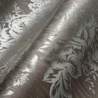 A.S. Création Architects Paper Textiltapete Metallic Silk Tapete mit Blumen floral 10,05 m x 0,53 m braun metallic Made in Germany 306574 30657-4