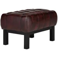 woodkings gmbh Hocker Chesterfield 46 x 43 x 61 cm Rot