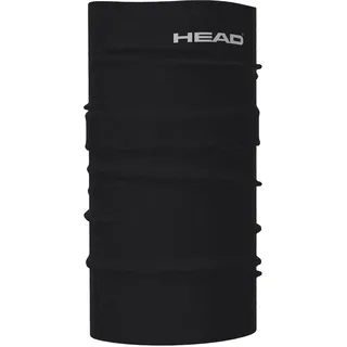 HEAD Tube Merino Plain, Multifunktionstuch Onesize Unisex Schlauchschal Herren Damen Winter Neckwarmer Winddicht Skifahren Radfahren UV Schutz Schlauchtuch Tube Bandana Schlauchtuch (Black) - Einheitsgröße