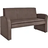 exxpo - sofa fashion Polsterbank »Cortado, elegant und zeitlos, bequem«, hohe Bodenfreiheit, schöne Detailverarbeitung, wahlweise Lederbezug braun