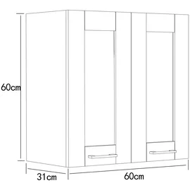 VCM Hängeschrank Colura 60 x 60 x 31 cm Weiß